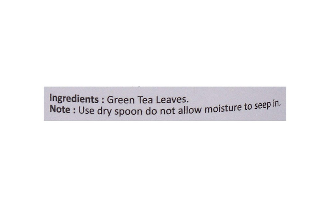 Vision Fresh Organic Green Tea    Glass Jar  100 grams